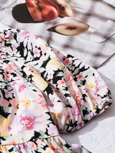 VCAY Vacation-Themed Ditsy Floral Puff Sleeve Square Collar Shirt For Women